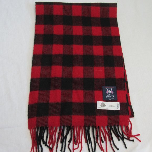 J. Crew Other - J. Crew by Abraham Moon Red Check Wool Scarf